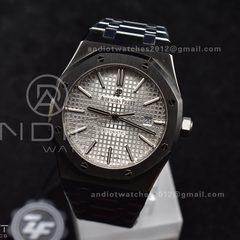Royal Oak 41mm 15400 SS ZF 1:1 Best Edition White Textured Dial on SS Bracelet A3120
